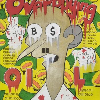 Painting titled "Burns I bring you l…" by Tb, Original Artwork, Acrylic