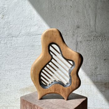 Scultura intitolato "Sculpture en chêne…" da Renat Shuteev, Opera d'arte originale, Legno