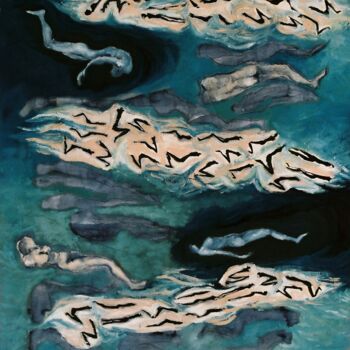 Painting titled "permanecer y mutar…" by Nora Alvarez, Original Artwork, Collages