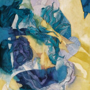 Painting titled "Con el cuerpo de la…" by Nora Alvarez, Original Artwork, Oil