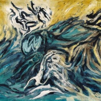 Painting titled "Metáforas del etern…" by Nora Alvarez, Original Artwork, Oil