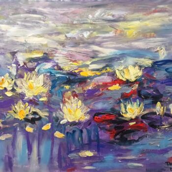 Ζωγραφική με τίτλο "Lovers Pond8" από Anh  Tuan Le, Αυθεντικά έργα τέχνης, Ακρυλικό