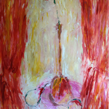 Painting titled ""The Gold of Love"" by Vyacheslav Kostyuchenko, Original Artwork, Tempera