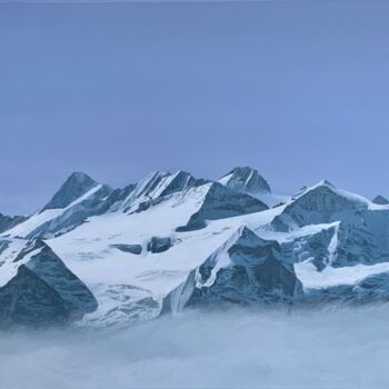 Peinture intitulée "Émergences bernoises" par Patrick Egger, Œuvre d'art originale, Acrylique Monté sur Châssis en bois