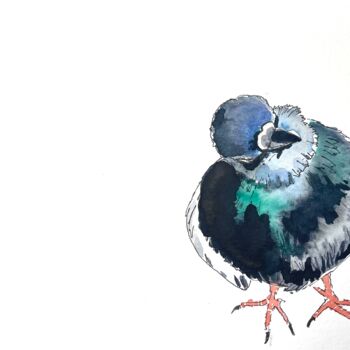 Peinture intitulée "Mr Magoo, 3 (origin…" par Elodie M. Richard, Œuvre d'art originale, Aquarelle