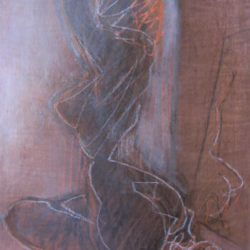 Painting titled "nu-2" by Yakzan Atassi, Original Artwork, Acrylic