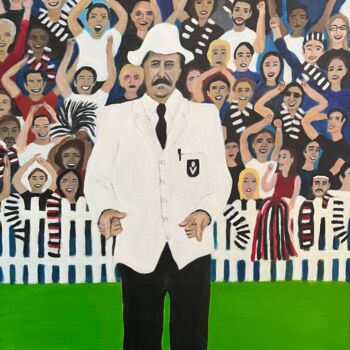 Malerei mit dem Titel "Goal" von Peter Kruger, Original-Kunstwerk, Acryl