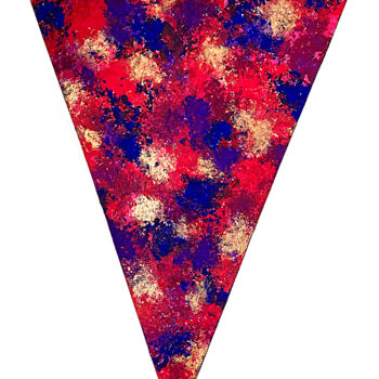 Painting titled "Triangle" by Yvan Bruyère, Original Artwork, Acrylic
