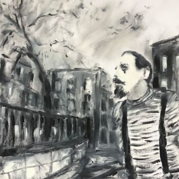 Pintura intitulada "The Silent One." por Victoria General, Obras de arte originais, Óleo