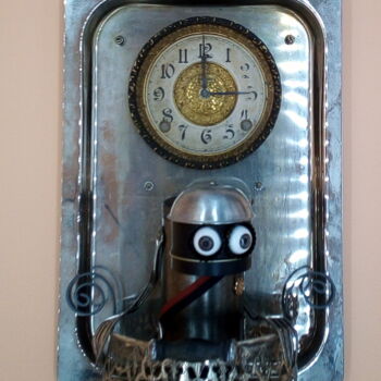 Sculptuur getiteld "first general balco…" door Branimir Misic, Origineel Kunstwerk, Metalen Gemonteerd op Metaal