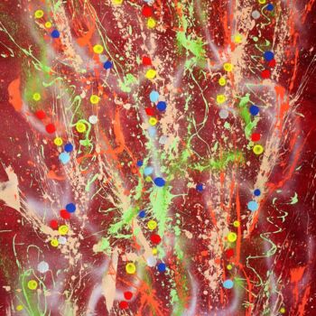Peinture intitulée "N° 21.12 Eclat de l…" par Isa-L, Œuvre d'art originale, Acrylique Monté sur Châssis en bois