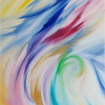 Painting titled "Cosmos" by Sange, Original Artwork, Oil