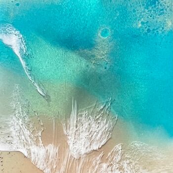 Pittura intitolato "The beach" da Ana Hefco, Opera d'arte originale, Acrilico Montato su Telaio per barella in legno
