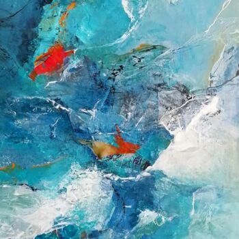Peinture intitulée "Croisière" par Danielle Dunevon, Œuvre d'art originale, Acrylique Monté sur Châssis en bois