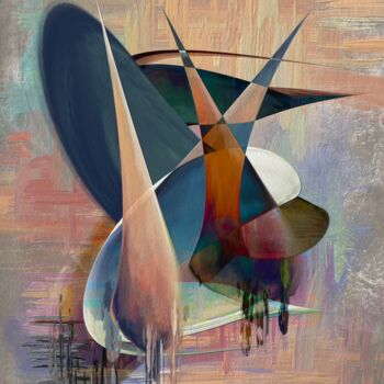 「Naked」というタイトルの絵画 Raphael S.によって, オリジナルのアートワーク, アクリル ウッドストレッチャーフレームにマウント