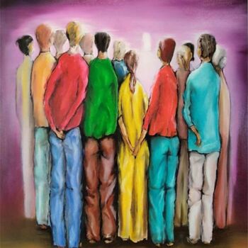 Painting titled "Penture 1" by Eric Bouquet, Original Artwork, Acrylic