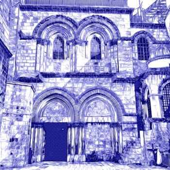 Arte digitale intitolato "Sepulcher (Blue Ske…" da Joseph Anthony Quattromini, Opera d'arte originale, Fotografia non manipo…
