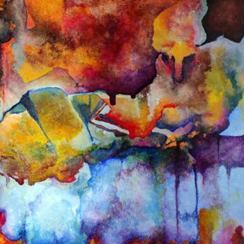 Malerei mit dem Titel ""Hybrid Skin" A Hyb…" von Carlos Paredes Colin, Original-Kunstwerk, Acryl