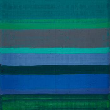 绘画 标题为“Horizontal lines 6” 由Simon Findlay, 原创艺术品, 丙烯