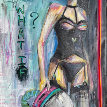 Schilderij getiteld "What if?" door Anna Polani, Origineel Kunstwerk, Olie