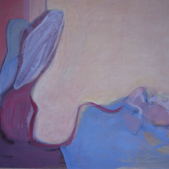 Painting titled "Sur la Plage" by Yakzan Atassi, Original Artwork, Acrylic