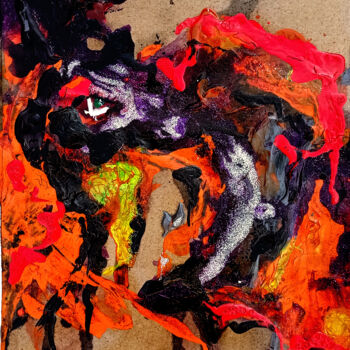 Peinture intitulée "Wicked" par Mengu, Œuvre d'art originale, Acrylique