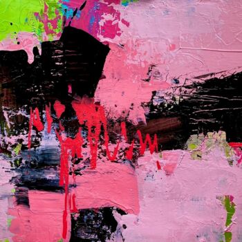 Painting titled "Riviera Nights" by Diane Leon, Original Artwork, Acrylic