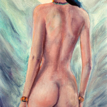 Pintura intitulada "Dawn's Embrace" por Rais Art, Obras de arte originais, Óleo
