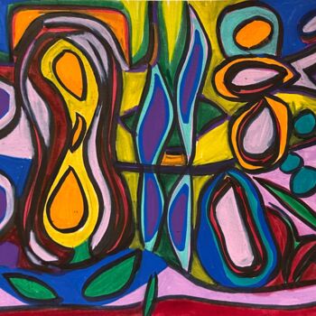 Peinture intitulée "Marea baja. Marée b…" par Jorge Orellana Benado, Œuvre d'art originale, Encre