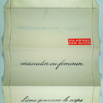 Gravures & estampes intitulée "The five sentences…" par Xavier Debeerst, Œuvre d'art originale, Monotype