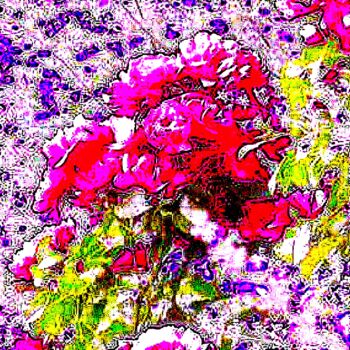 Fotografie getiteld "Wildflowers 1e5 [li…" door Ken Lerner, Origineel Kunstwerk, Digitale fotografie
