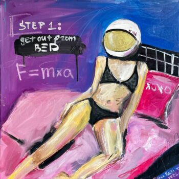 Peinture intitulée "Step 1: Get out fro…" par Anna Polani, Œuvre d'art originale, Huile