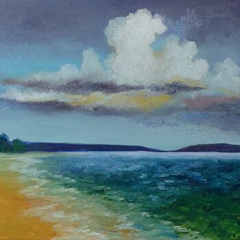Pittura intitolato "My sea" da Anna Arlt, Opera d'arte originale, Olio