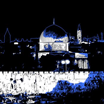 Arte digitale intitolato "Dome of the Rock We…" da Joseph Anthony Quattromini, Opera d'arte originale, Fotografia non manipo…