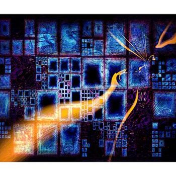 Arts numériques intitulée "AFRICATOWN" par Pix-Peinture Kabuki, Œuvre d'art originale