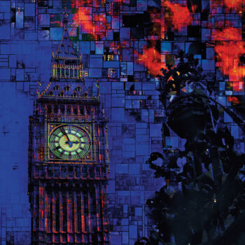 「Cuadros de Londres」というタイトルのデジタルアーツ Javier Diazによって, オリジナルのアートワーク, 操作する