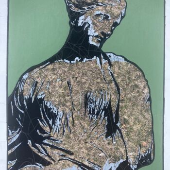 Painting titled "16H43" by Raphaël André, Original Artwork, Acrylic