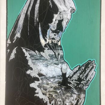 Painting titled "10H42" by Raphaël André, Original Artwork, Acrylic