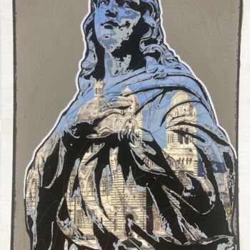 Painting titled "12H20" by Raphaël André, Original Artwork, Acrylic
