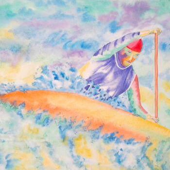 Peinture intitulée "AQUARELLE originale…" par Isabelle Redonnet, Œuvre d'art originale, Aquarelle