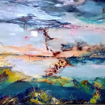 Ζωγραφική με τίτλο "Imaginaire" από Michèle Labbrecayla, Αυθεντικά έργα τέχνης, Λάδι