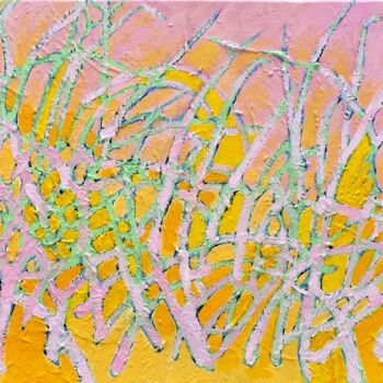 Pintura intitulada "Composition No. 01…" por Bahram Berj Kafai, Obras de arte originais, Óleo Montado em Armação em madeira