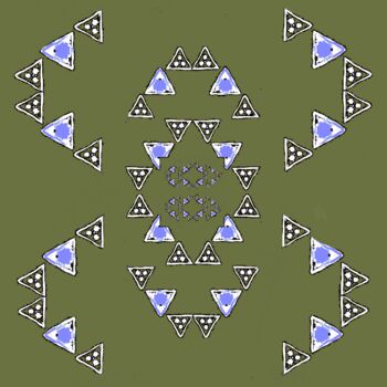 Fotografie mit dem Titel "Geometric 23-4jX17b…" von Ken Lerner, Original-Kunstwerk, Manipulierte Fotografie