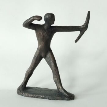 Sculptuur getiteld "The Archer" door Alexander Eremin, Origineel Kunstwerk, Bronzen