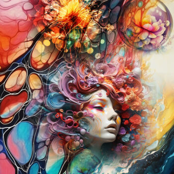 数字艺术 标题为“Woman” 由Vyctoire Sage, 原创艺术品, AI生成的图像