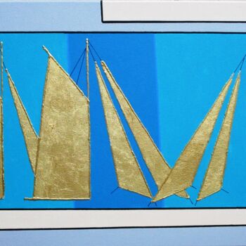 Peinture intitulée "Voiles bijoux" par Nyls  Eliot, Œuvre d'art originale, Acrylique Monté sur Châssis en bois