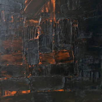 Pittura intitolato "Enigma Square" da Marina Gorbachova, Opera d'arte originale, Olio