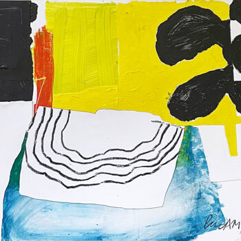 Collages intitulée "A TRANQUIL SPACE. H…" par Luc Pierre, Œuvre d'art originale, Collages