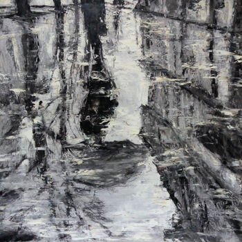 Painting titled "Reflection 2" by Alla Ronikier, Original Artwork, Oil