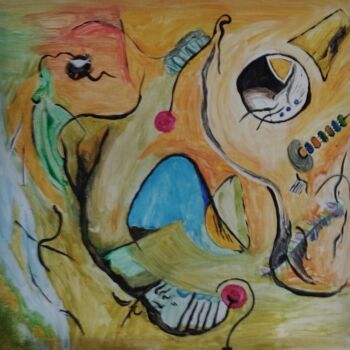 Peinture intitulée "Cry" par Georgios Lemonis, Œuvre d'art originale, Acrylique